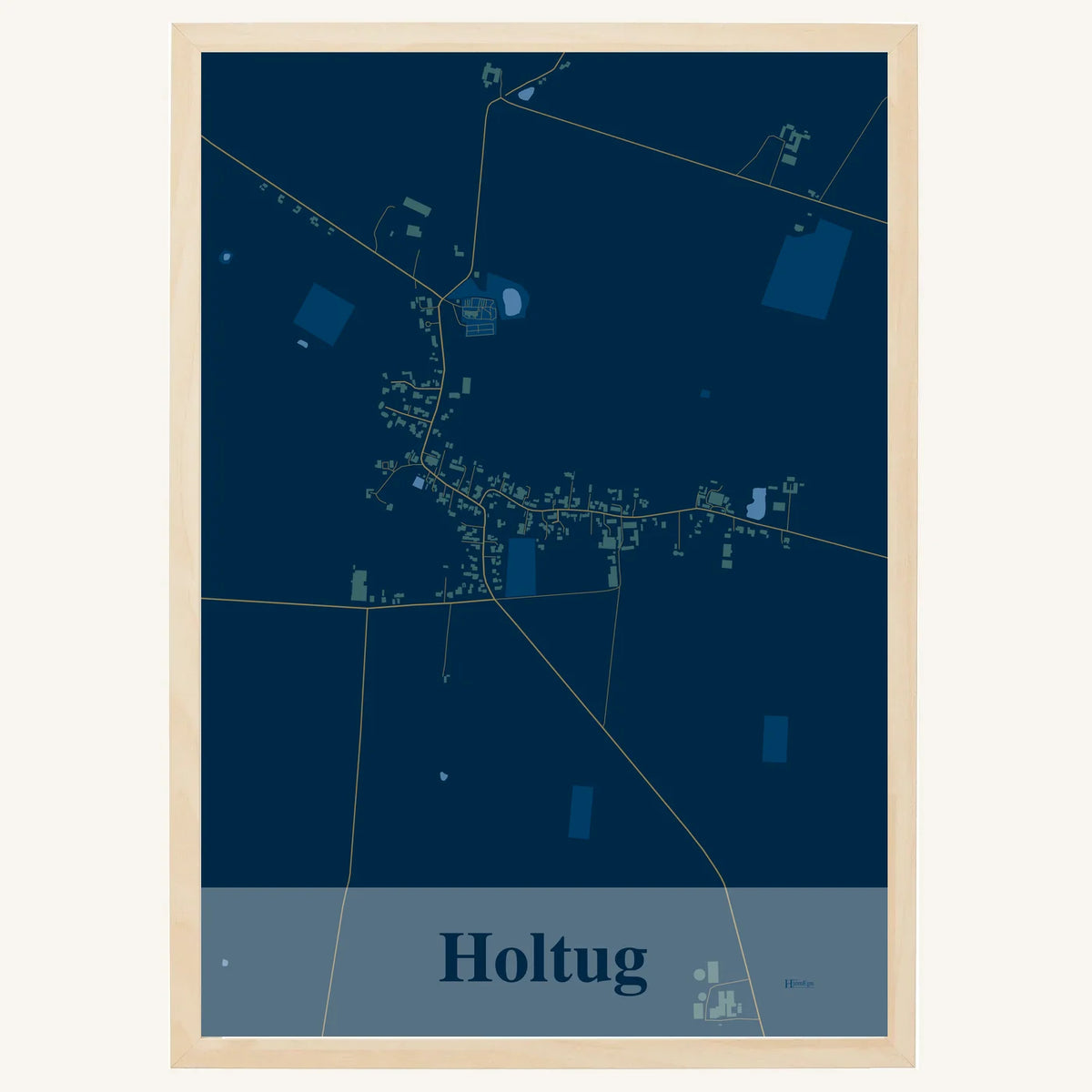 Holtug plakat – Firkantet 2026 – Mørk blå
