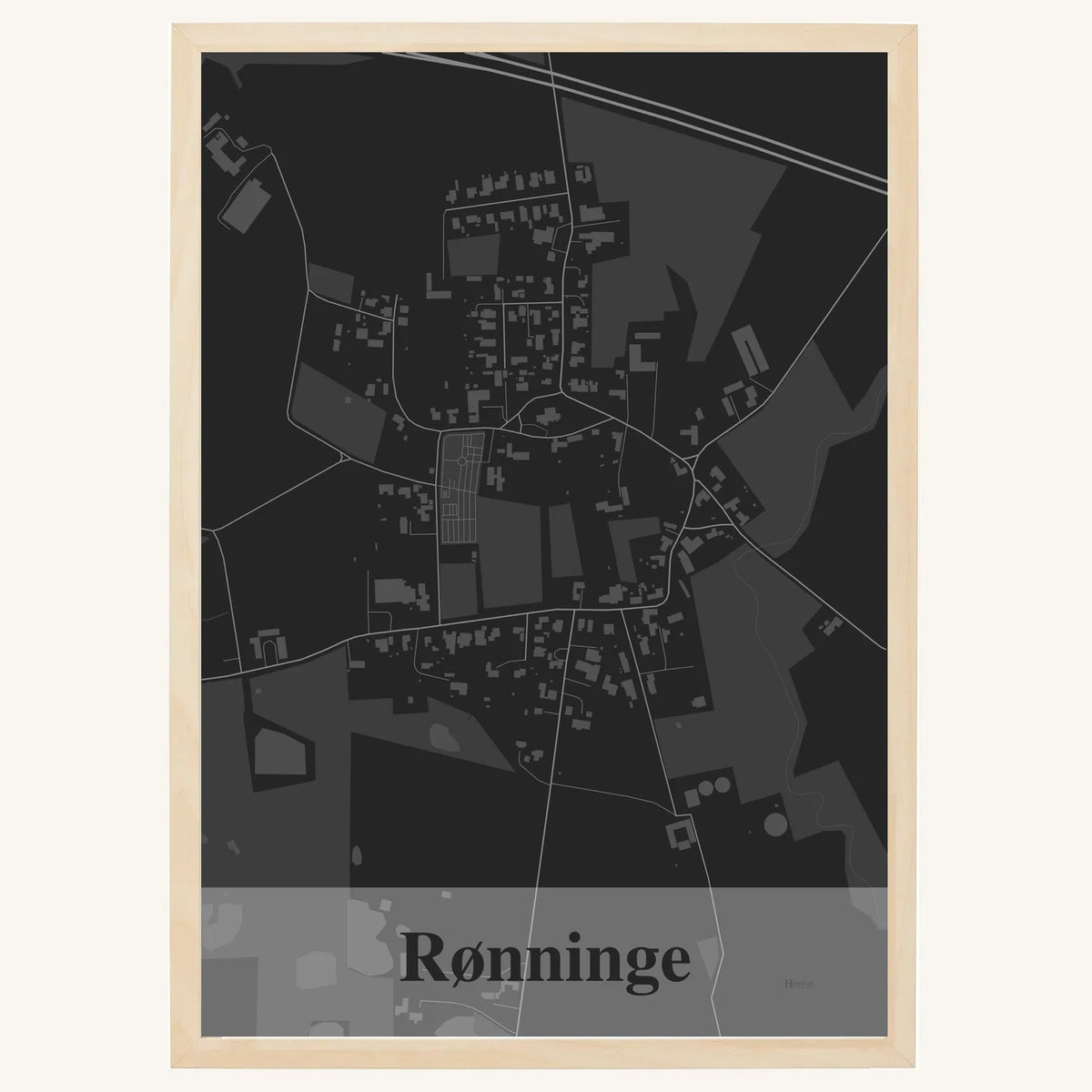 Rønninge plakat – Firkantet 2026 – Mørk grå