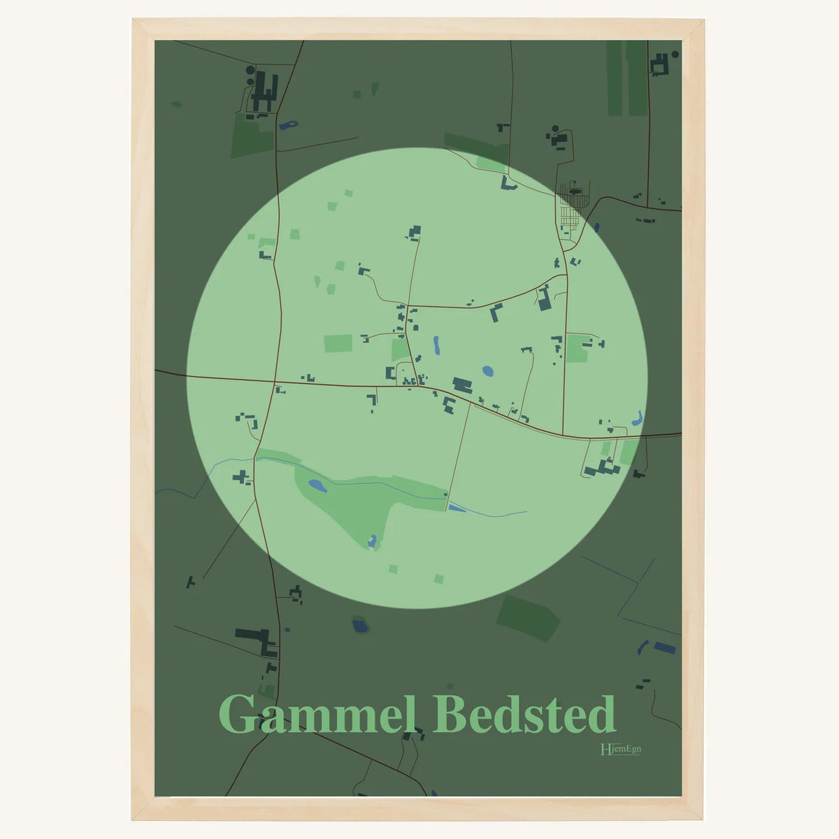 Gammel Bedsted plakat – Centrum 2026 – Lys pastel grøn