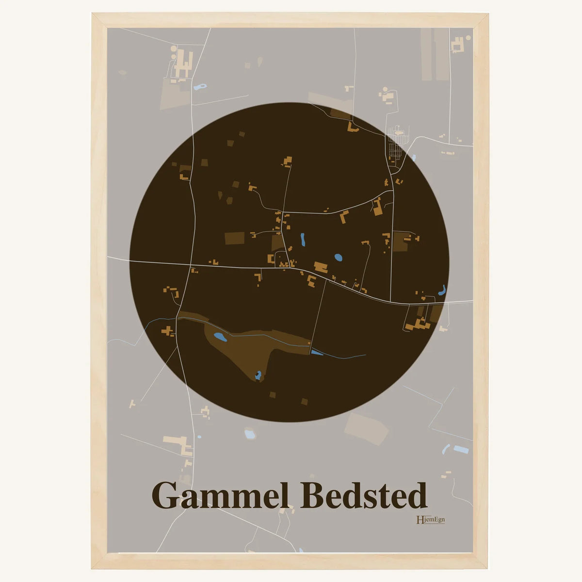Gammel Bedsted plakat – Centrum 2026 – Mørk brun