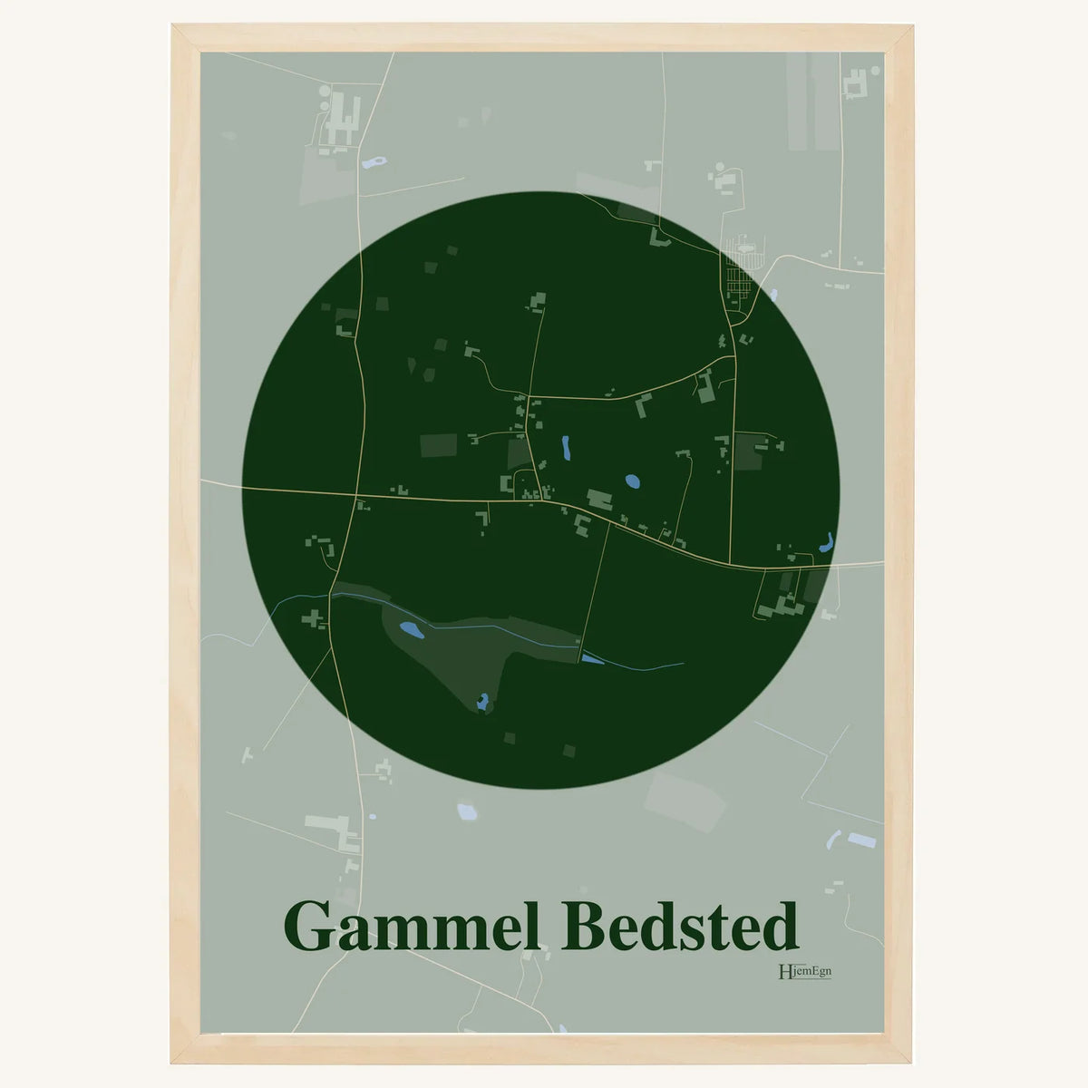 Gammel Bedsted plakat – Centrum 2026 – Mørk grøn