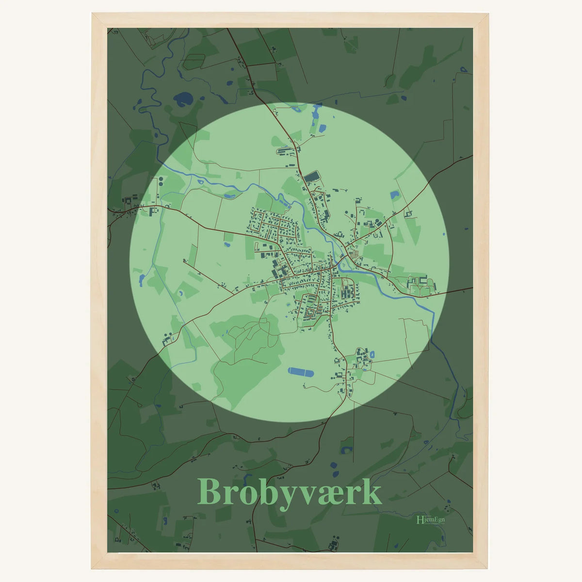 Brobyværk plakat – Centrum 2026 – Lys pastel grøn