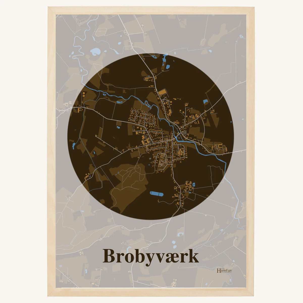 Brobyværk plakat – Centrum 2026 – Mørk brun