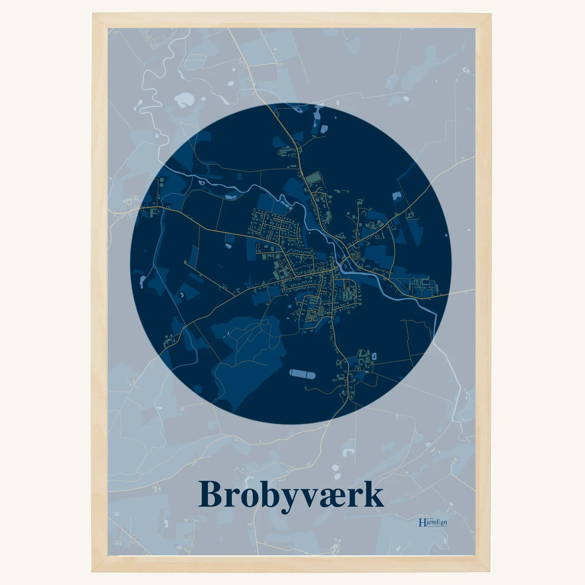 Brobyværk plakat – Centrum 2026 – Mørk blå