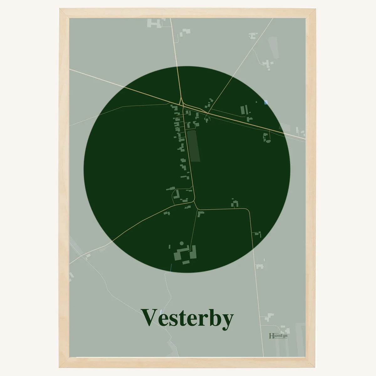 Vesterby plakat – Centrum 2026 – Mørk grøn