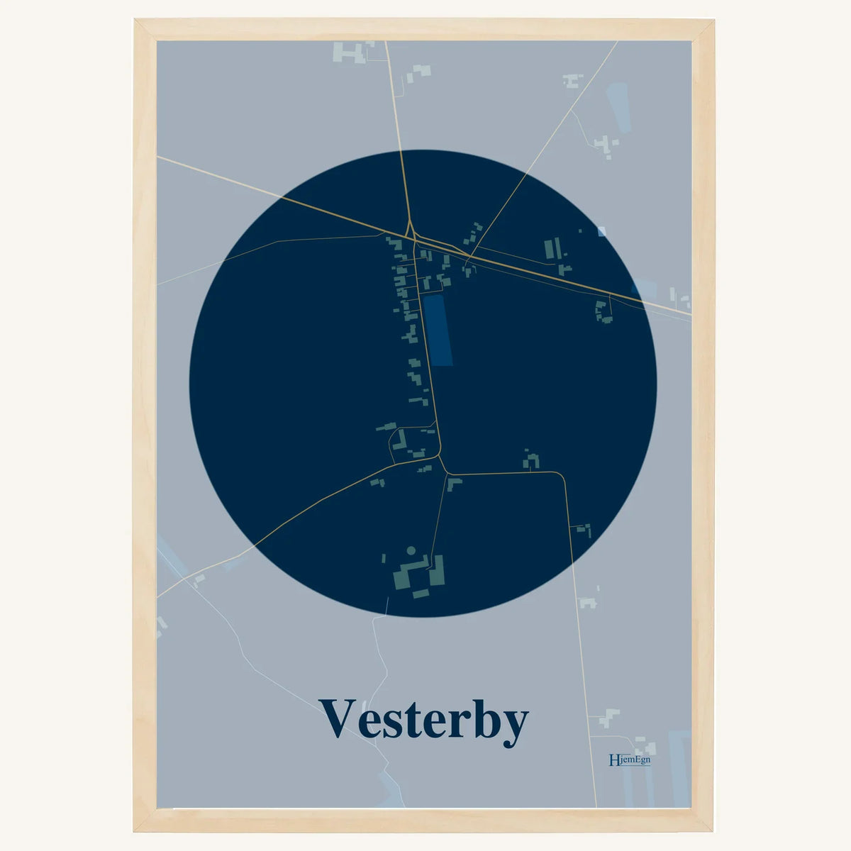 Vesterby plakat – Centrum 2026 – Mørk blå