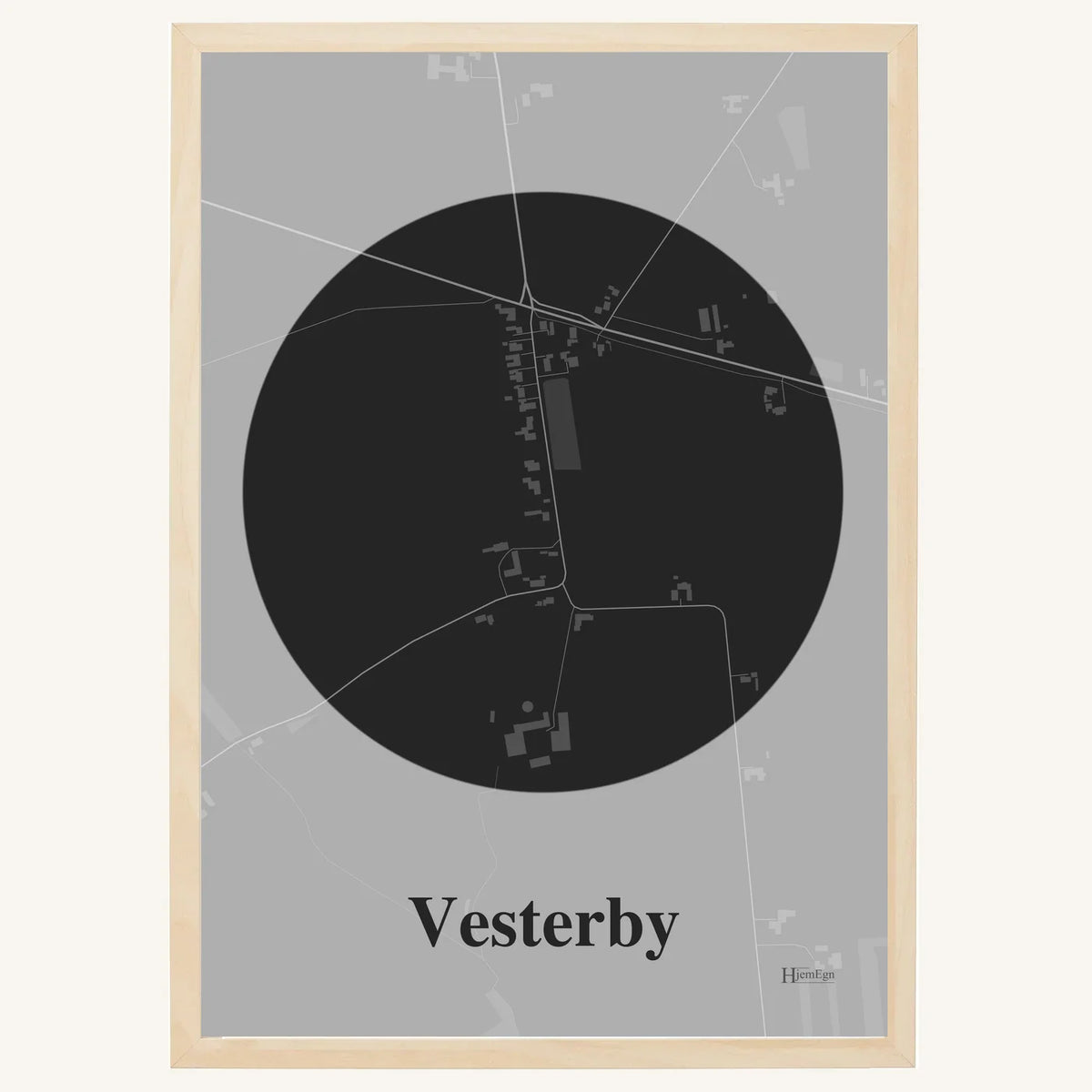 Vesterby plakat – Centrum 2026 – Mørk grå