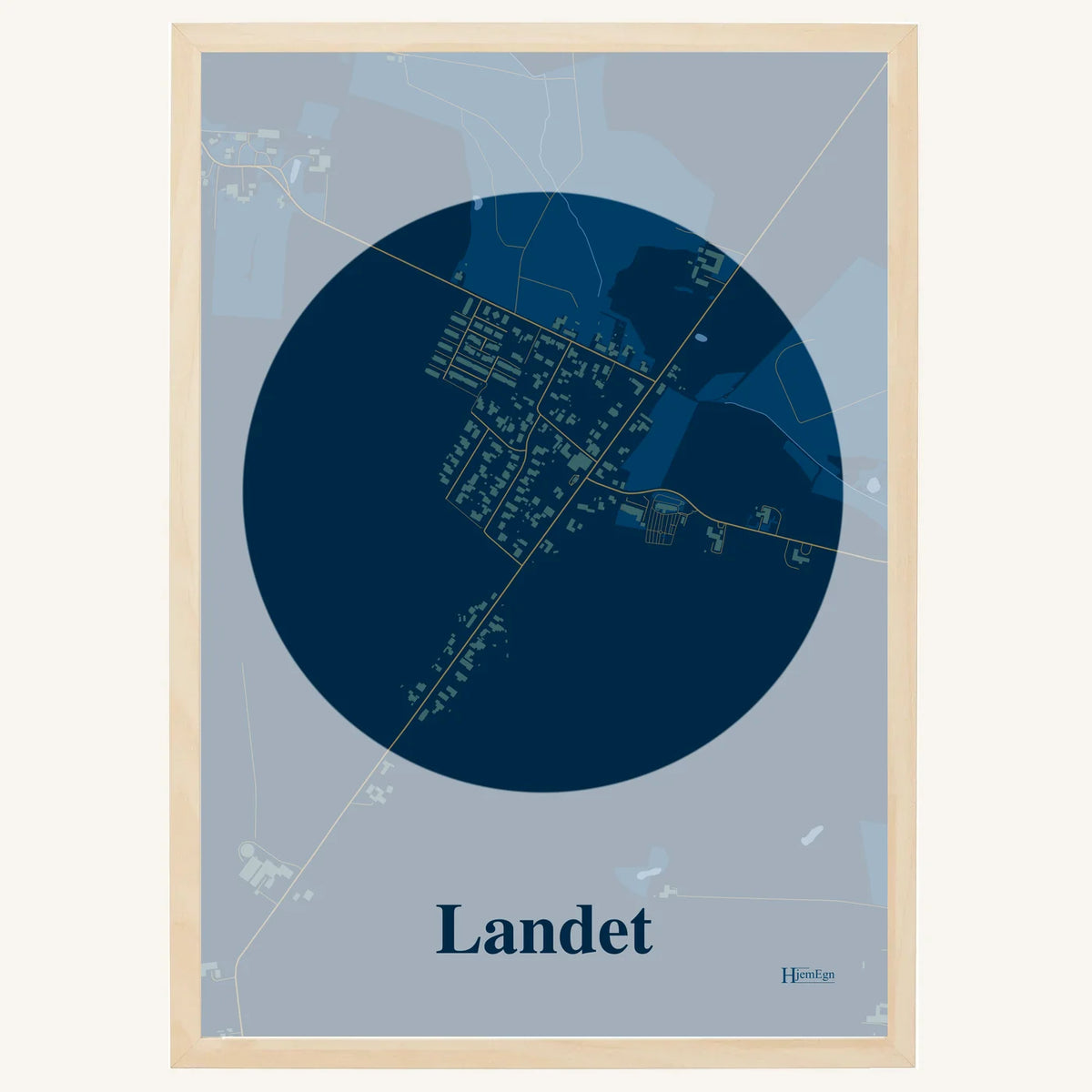 Landet plakat – Centrum 2026 – Mørk blå