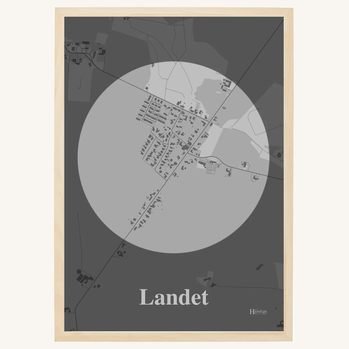 Landet plakat – Centrum 2026 – Lys pastel grå
