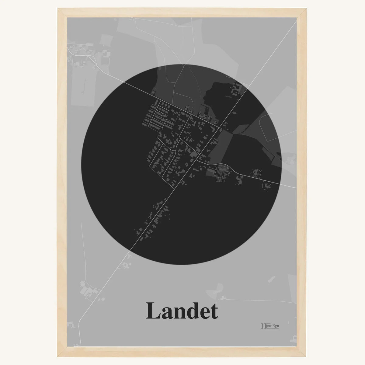 Landet plakat – Centrum 2026 – Mørk grå