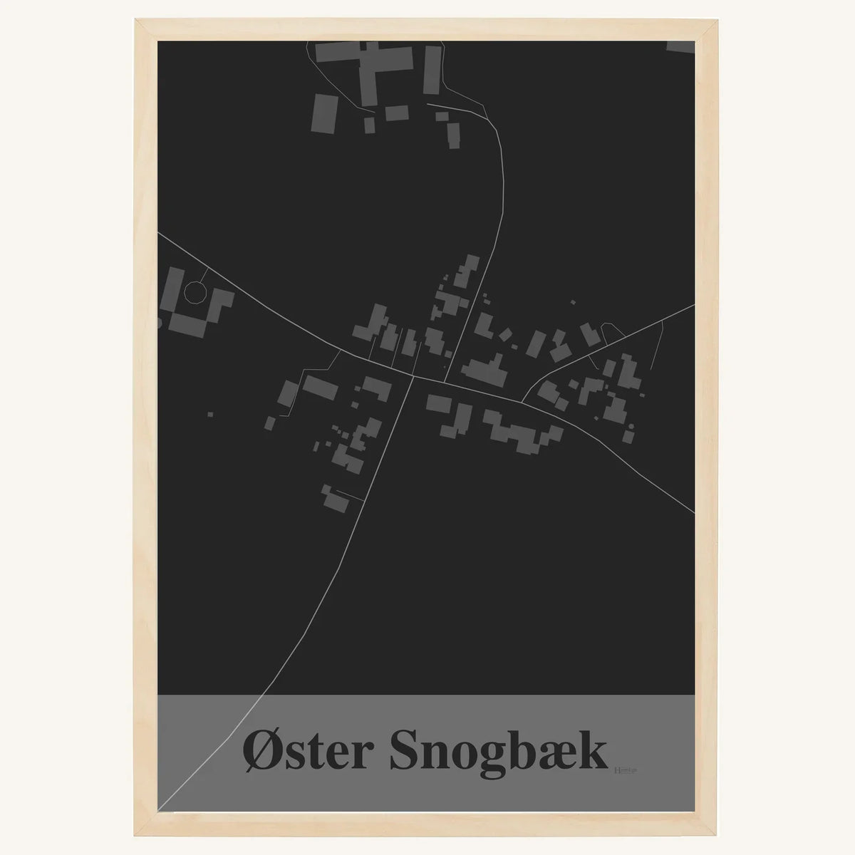 Øster Snogbæk plakat – Firkantet 2026 – Mørk grå