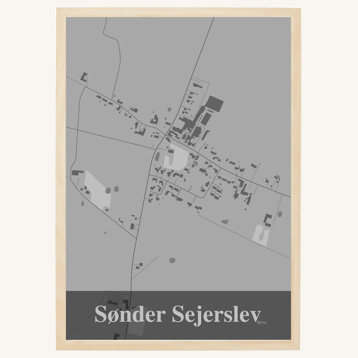 Sønder Sejerslev plakat – Firkantet 2026 – Lys pastel grå