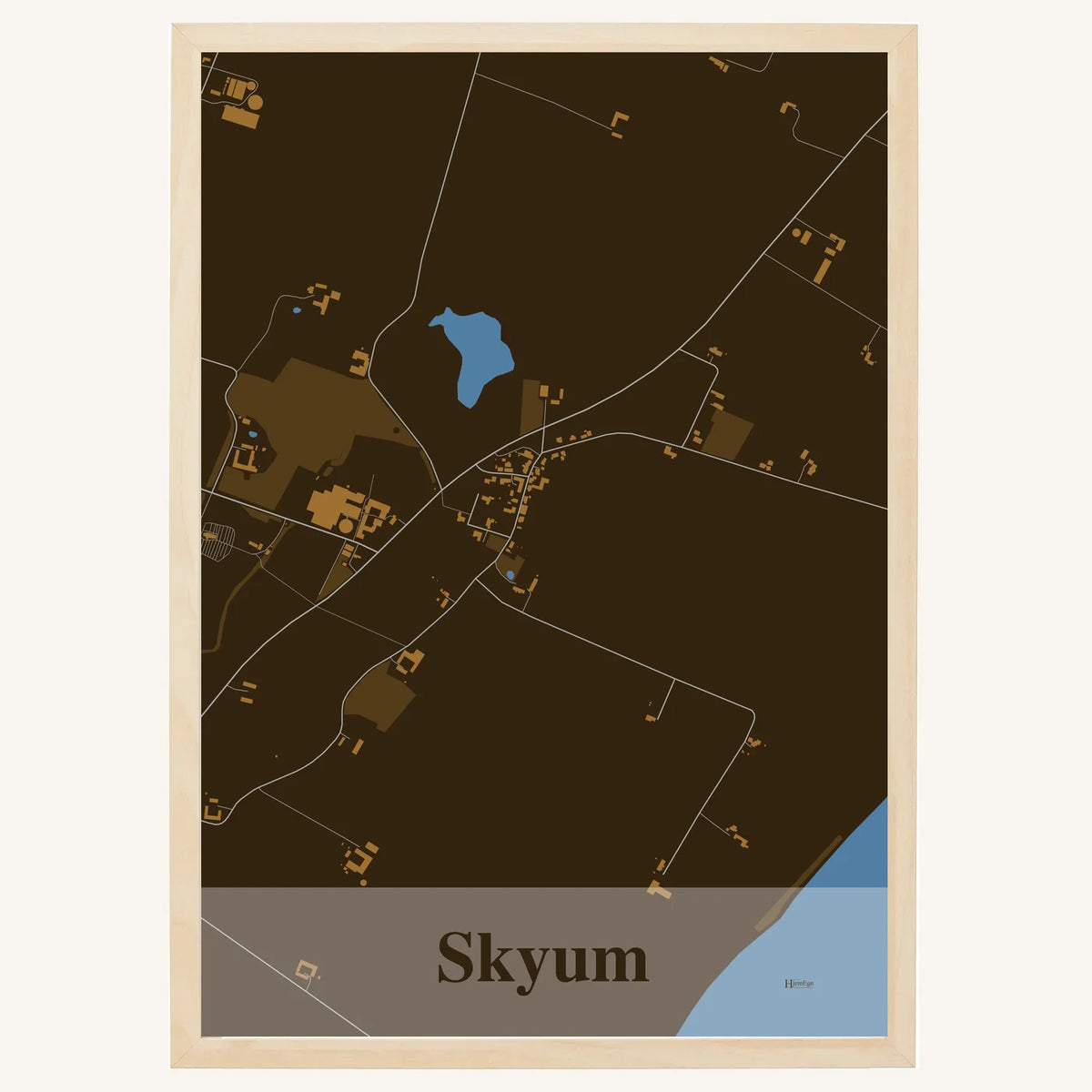 Skyum plakat – Firkantet 2026 – Mørk brun