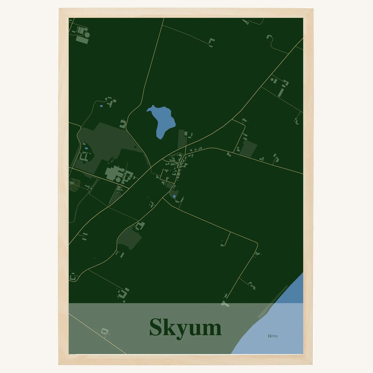 Skyum plakat – Firkantet 2026 – Mørk grøn