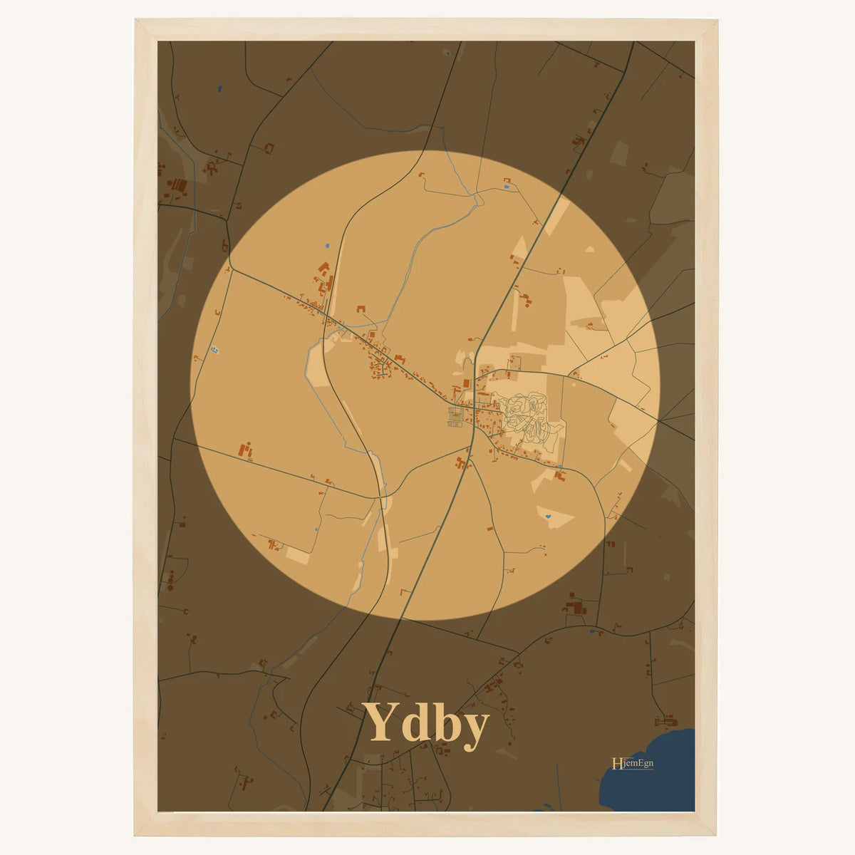 Ydby plakat – Centrum 2026 – Lys pastel brun
