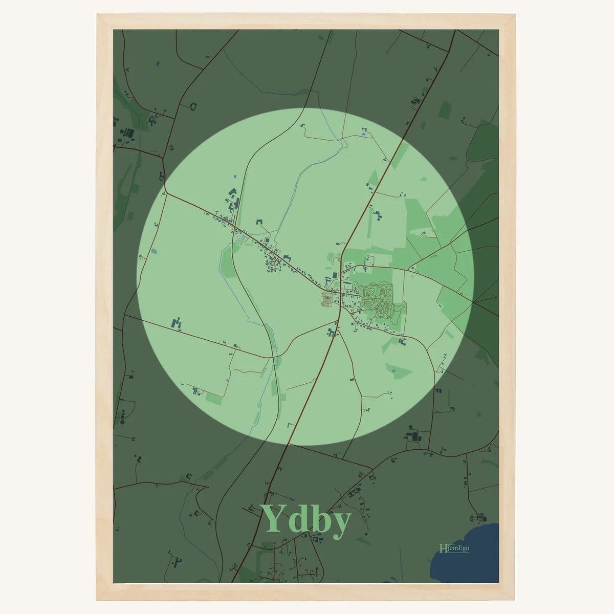 Ydby plakat – Centrum 2026 – Lys pastel grøn
