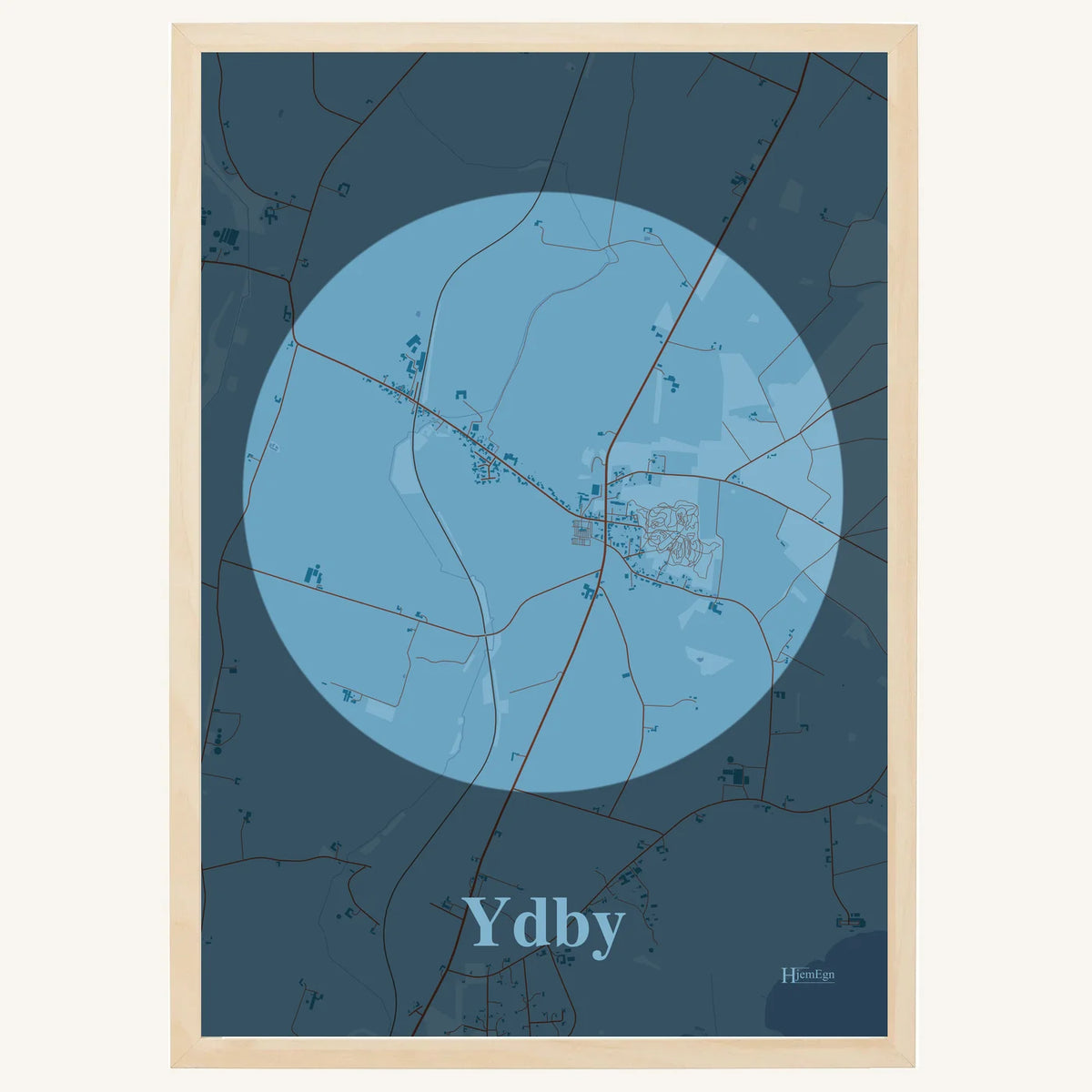 Ydby plakat – Centrum 2026 – Lys pastel blå