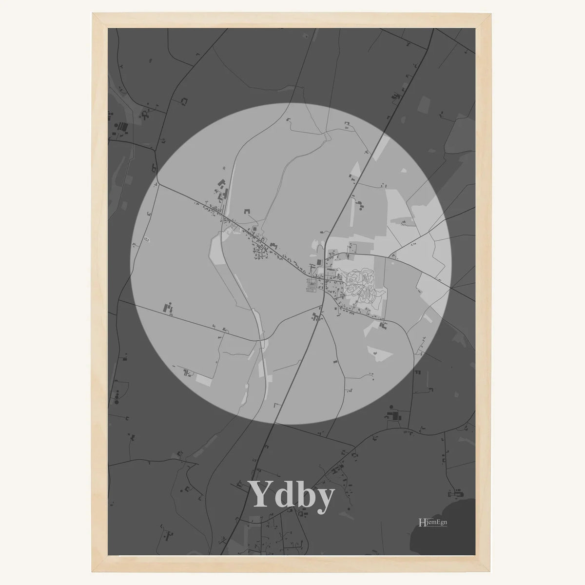 Ydby plakat – Centrum 2026 – Lys pastel grå