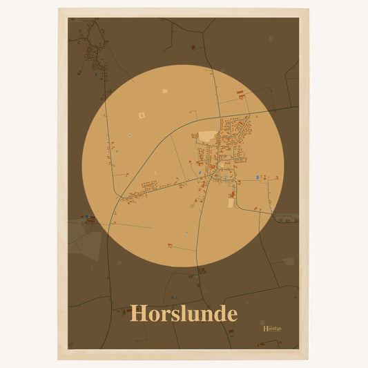 Horslunde plakat – Centrum 2026 – Lys pastel brun