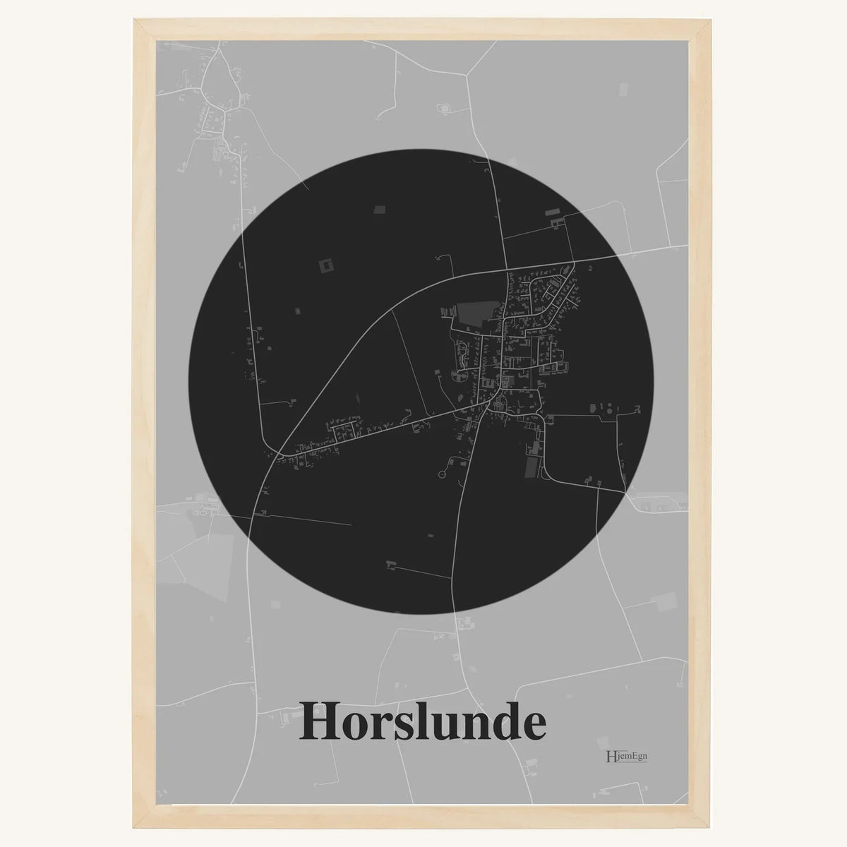Horslunde plakat – Centrum 2026 – Mørk grå