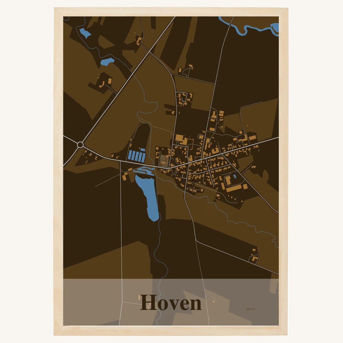Hoven plakat – Firkantet 2026 – Mørk brun