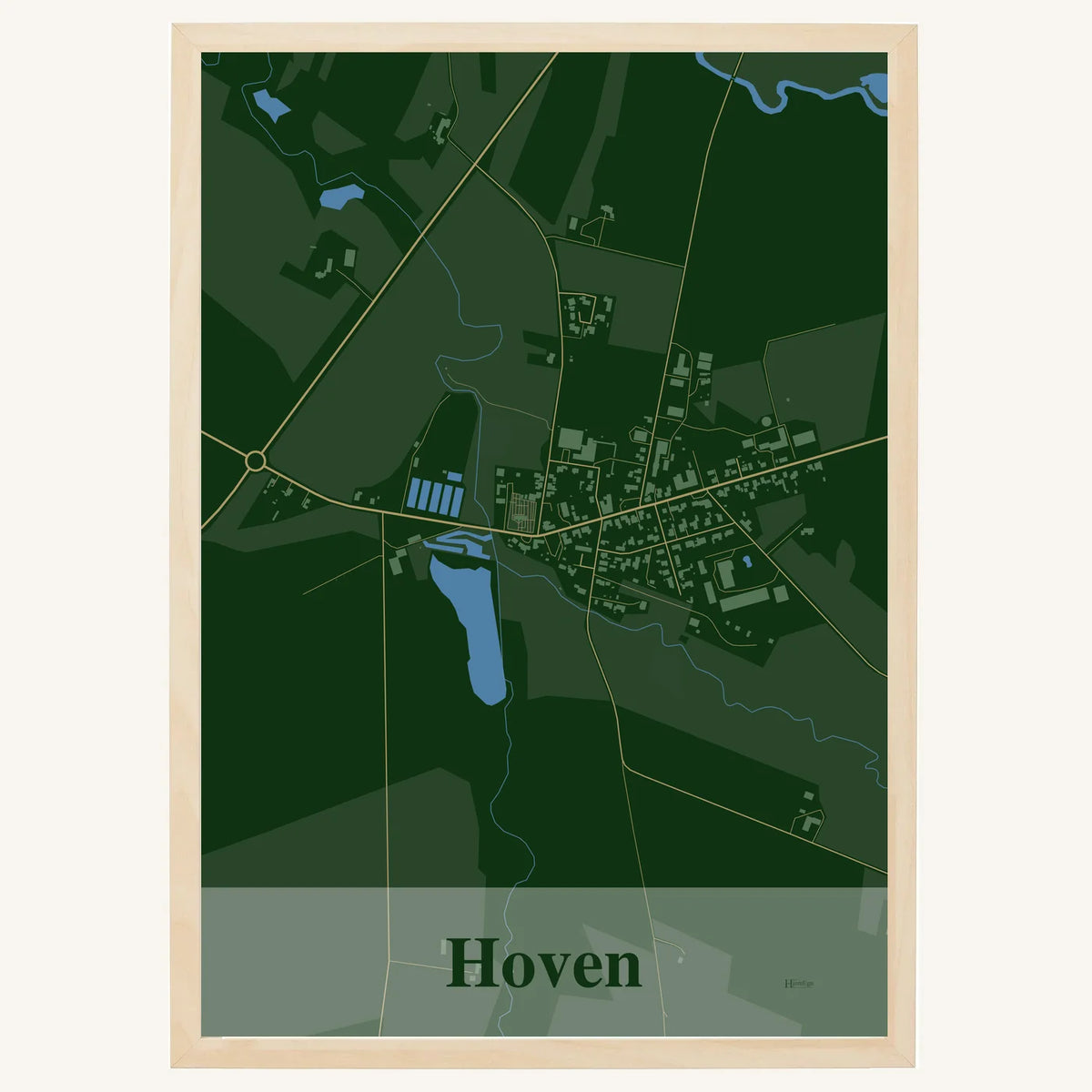 Hoven plakat – Firkantet 2026 – Mørk grøn