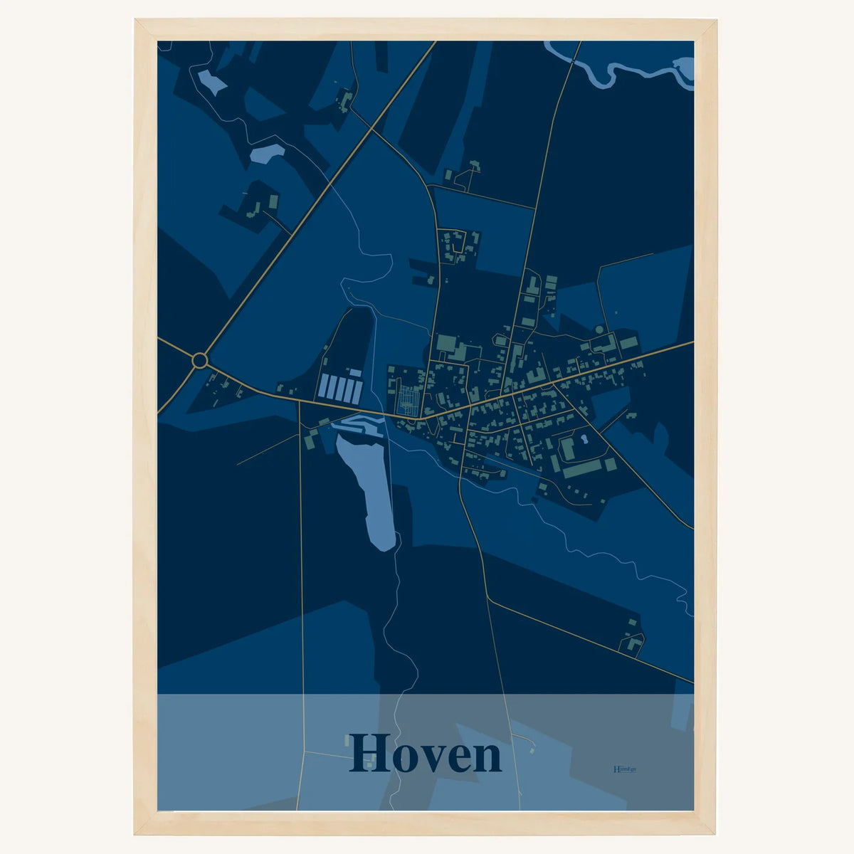 Hoven plakat – Firkantet 2026 – Mørk blå