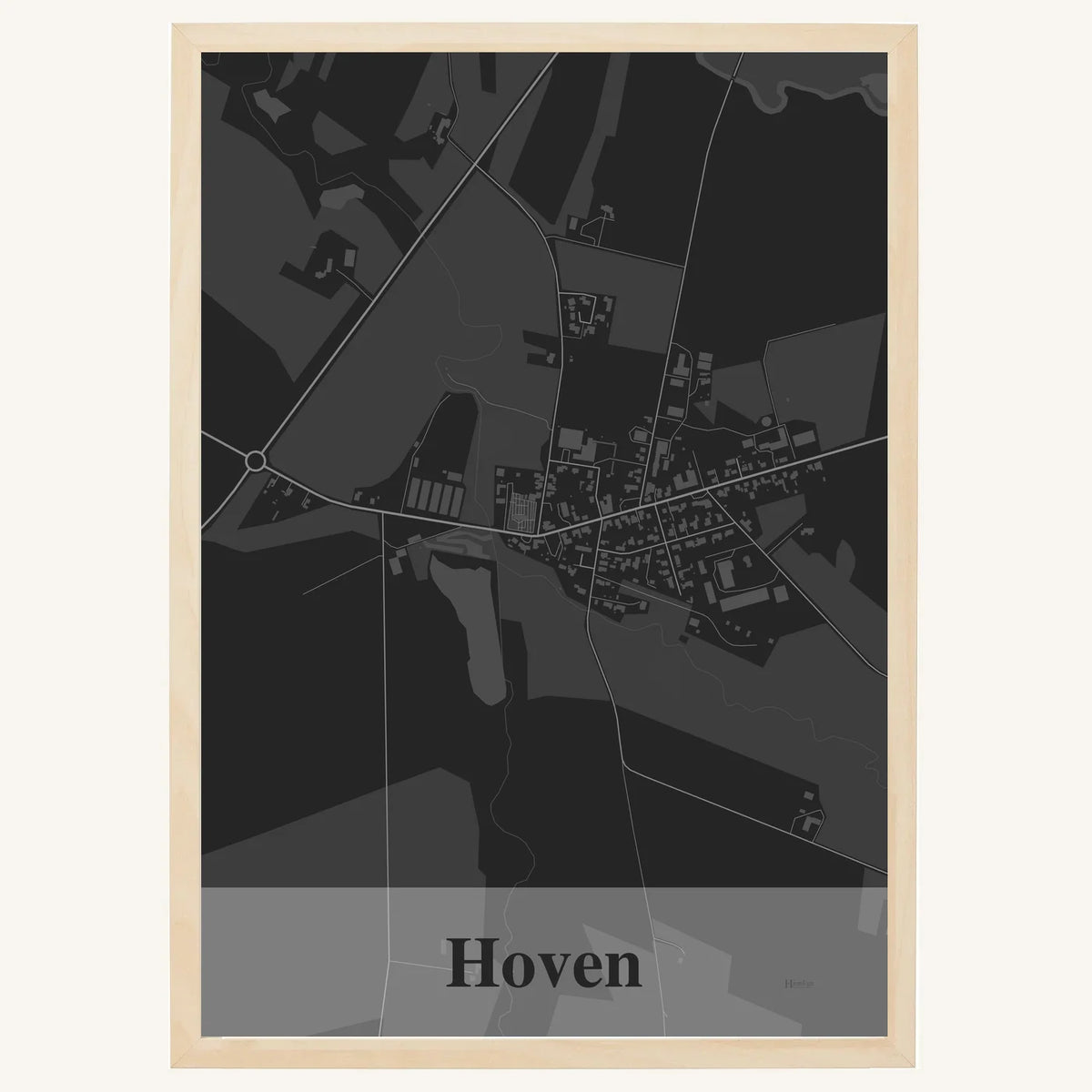 Hoven plakat – Firkantet 2026 – Mørk grå