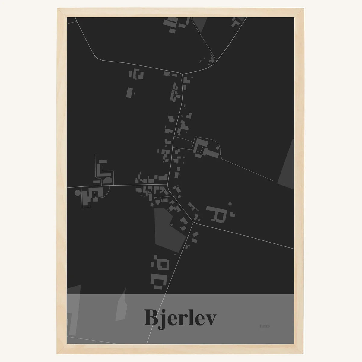 Bjerlev plakat – Firkantet 2026 – Mørk grå