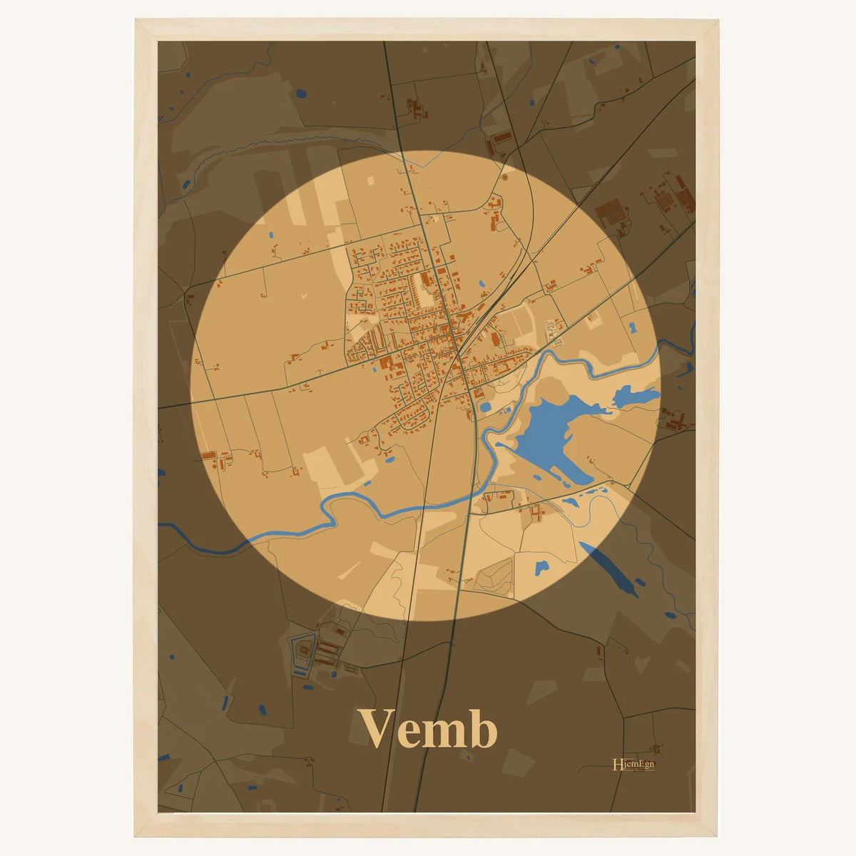 Vemb plakat – Centrum 2026 – Lys pastel brun