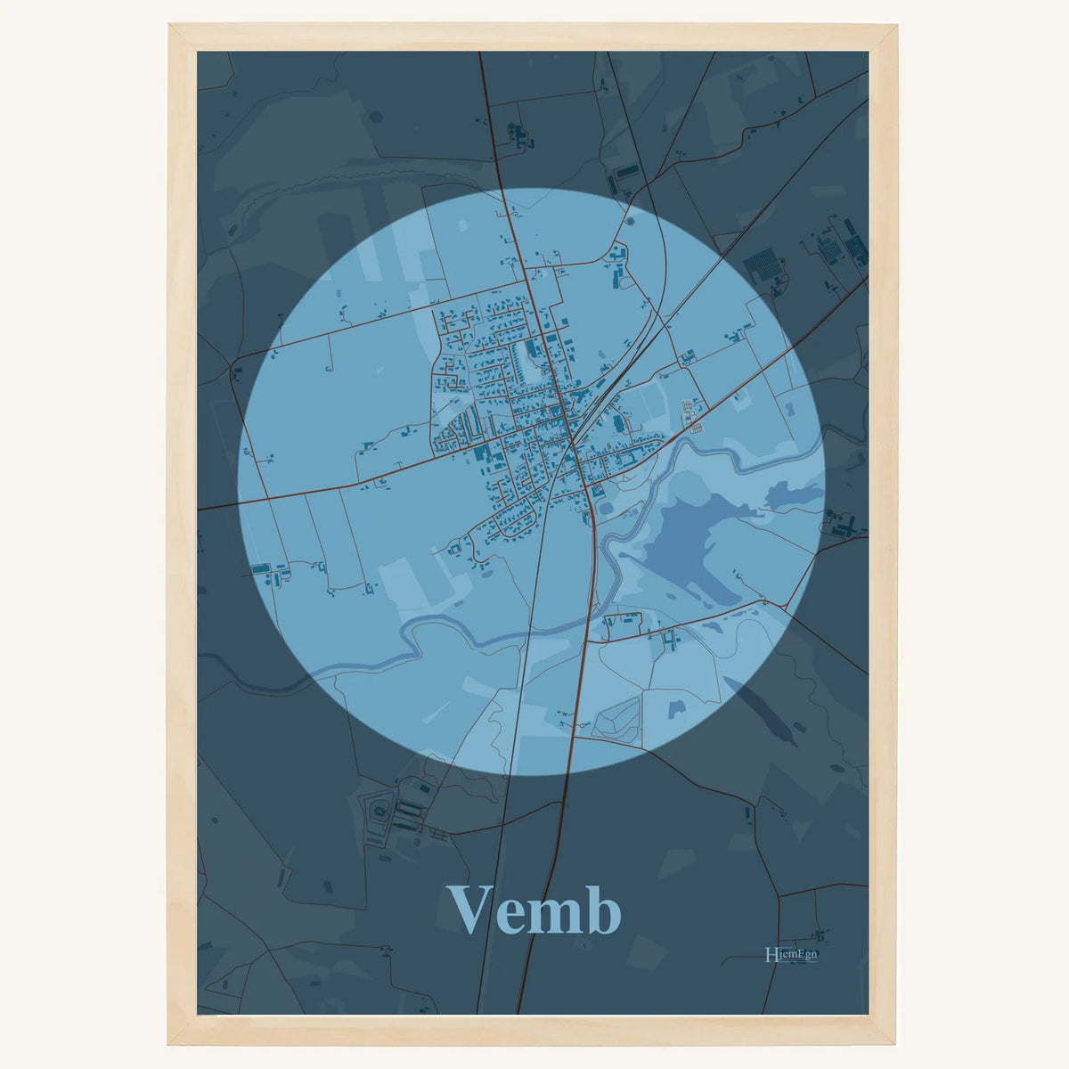 Vemb plakat – Centrum 2026 – Lys pastel blå