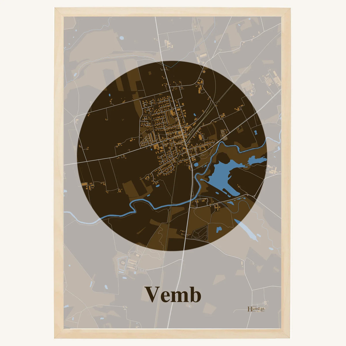 Vemb plakat – Centrum 2026 – Mørk brun