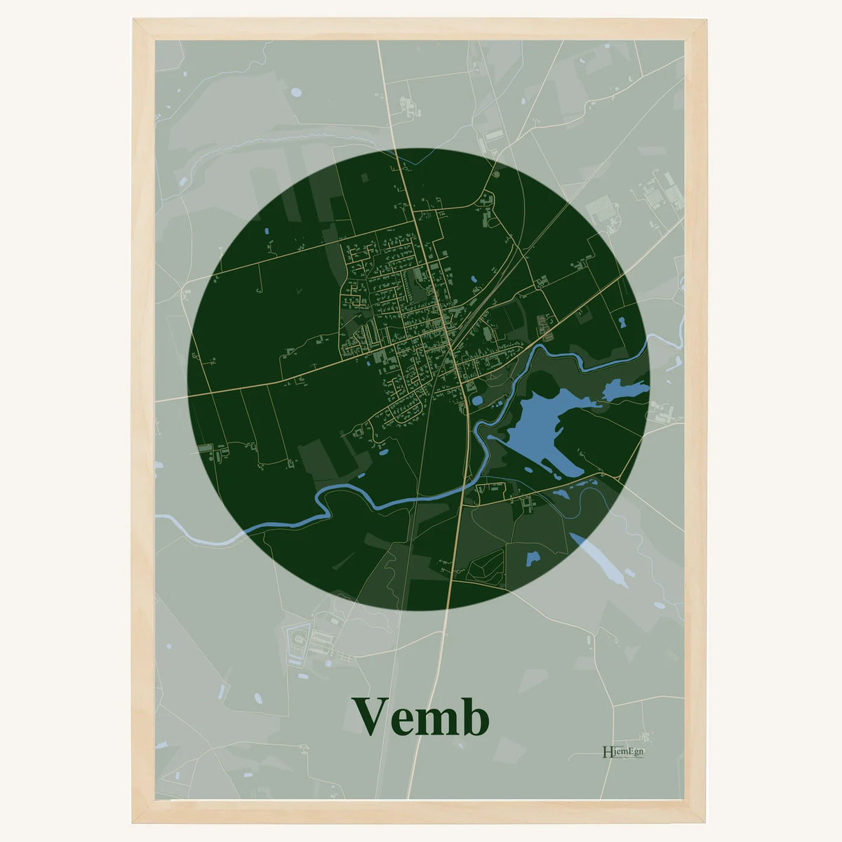 Vemb plakat – Centrum 2026 – Mørk grøn