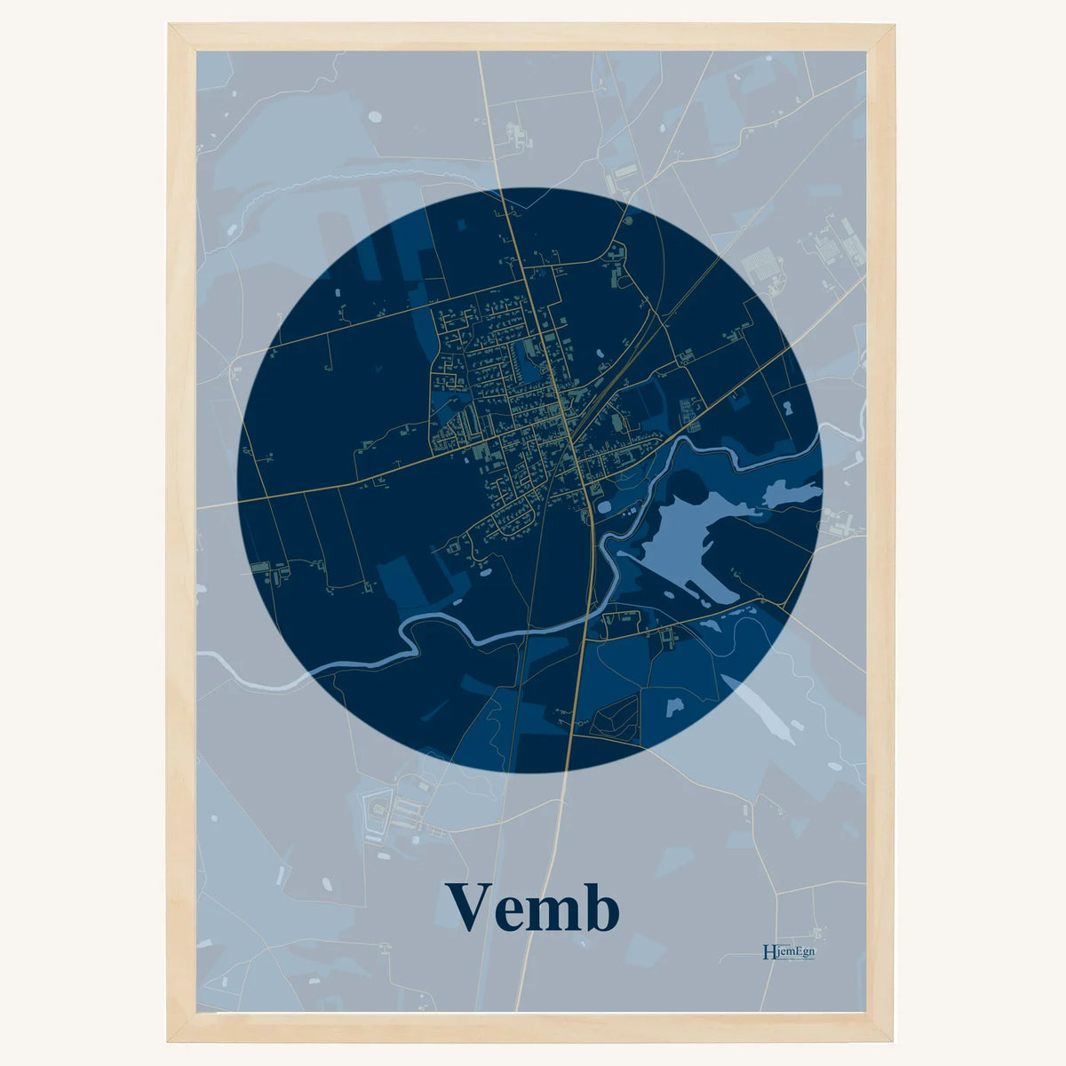 Vemb plakat – Centrum 2026 – Mørk blå