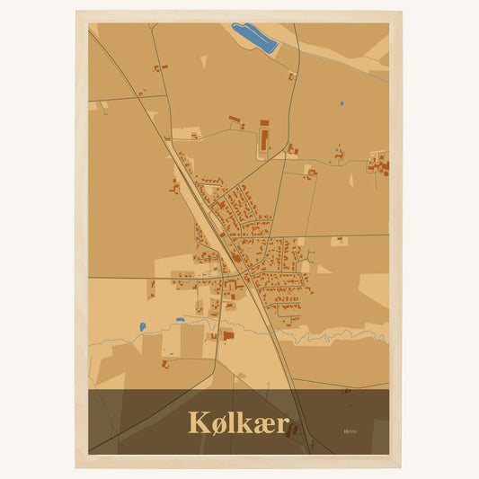 Kølkær plakat – Firkantet 2026 – Lys pastel brun