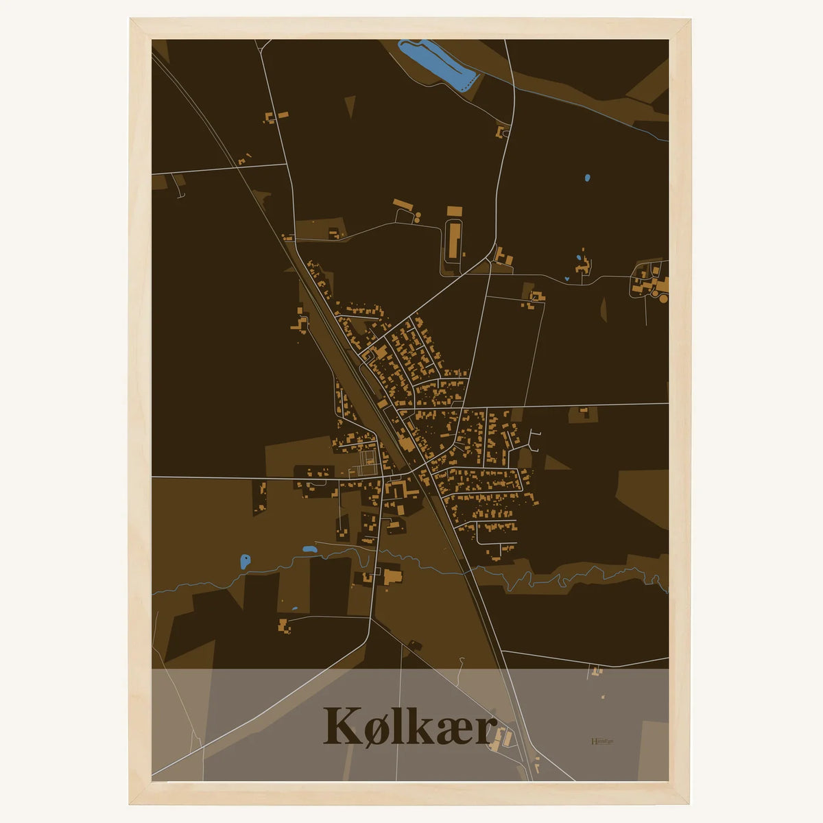 Kølkær plakat – Firkantet 2026 – Mørk brun