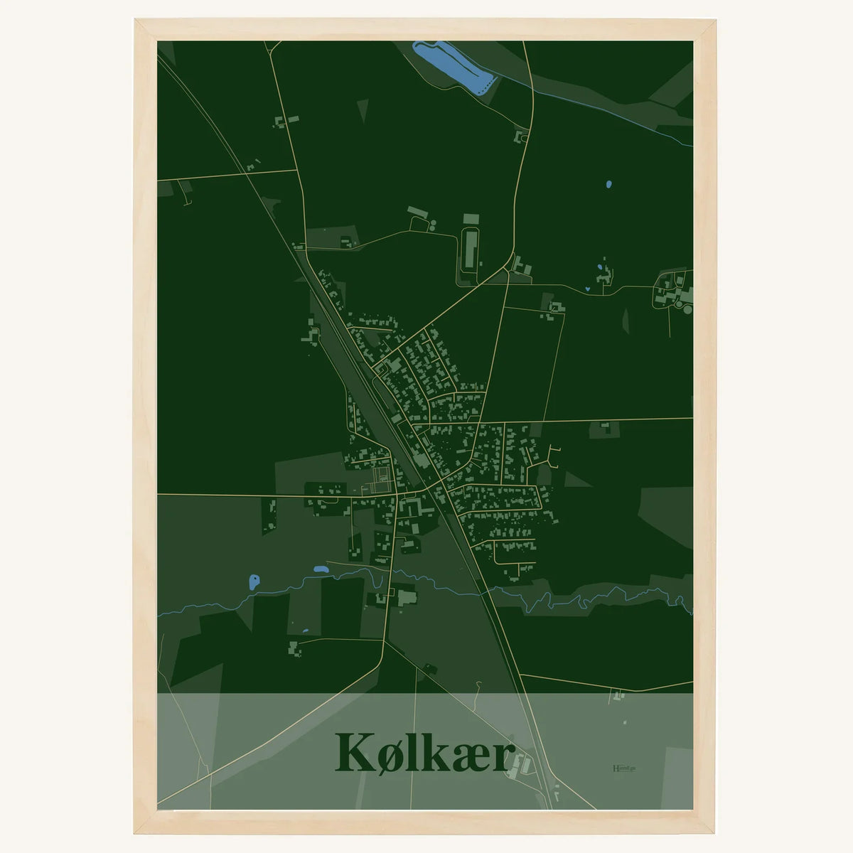 Kølkær plakat – Firkantet 2026 – Mørk grøn