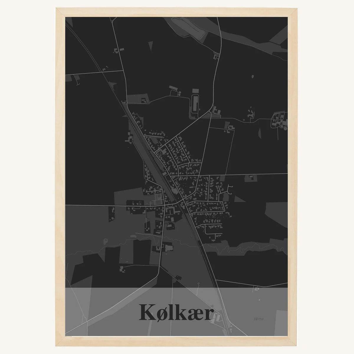 Kølkær plakat – Firkantet 2026 – Mørk grå