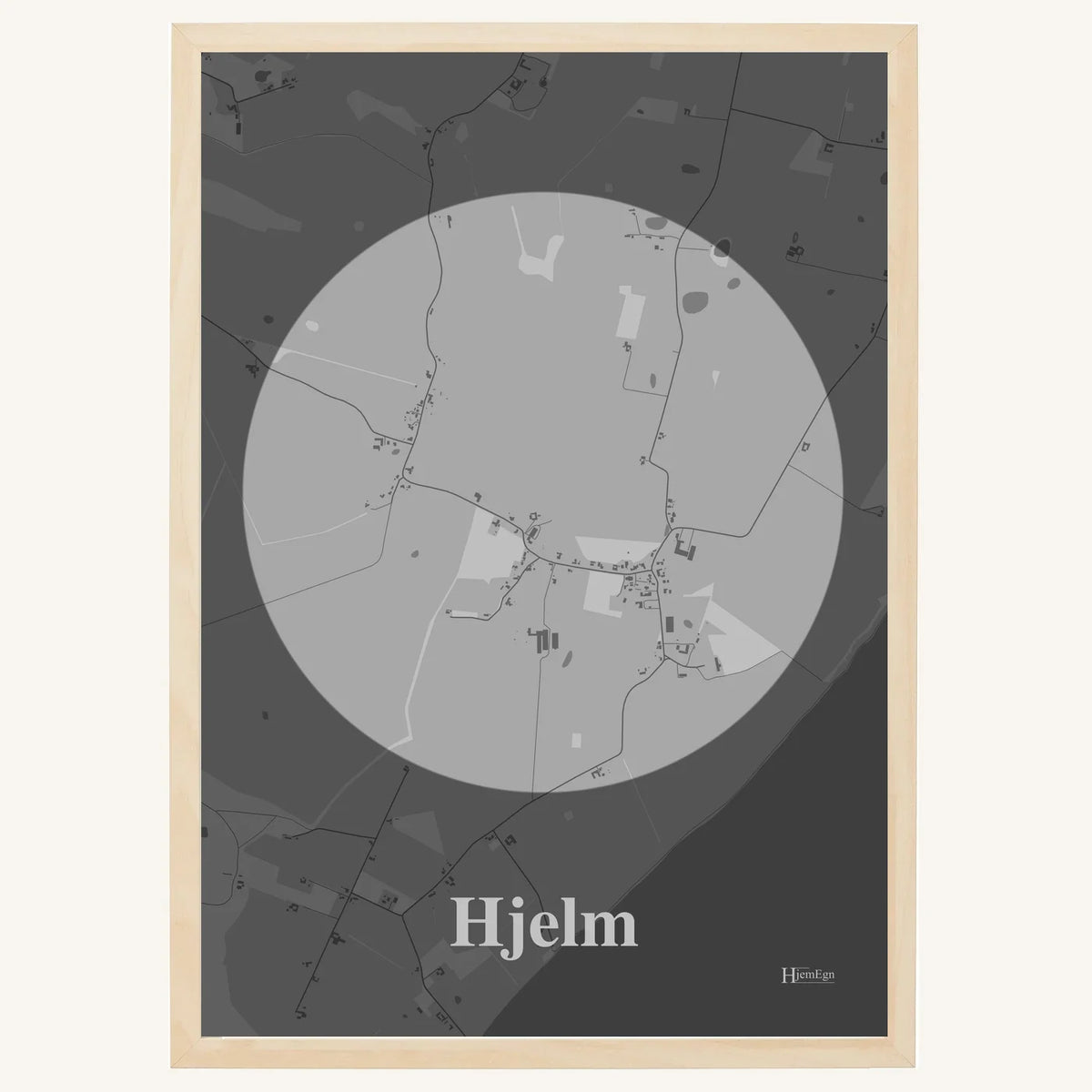 Hjelm plakat – Centrum 2026 – Lys pastel grå