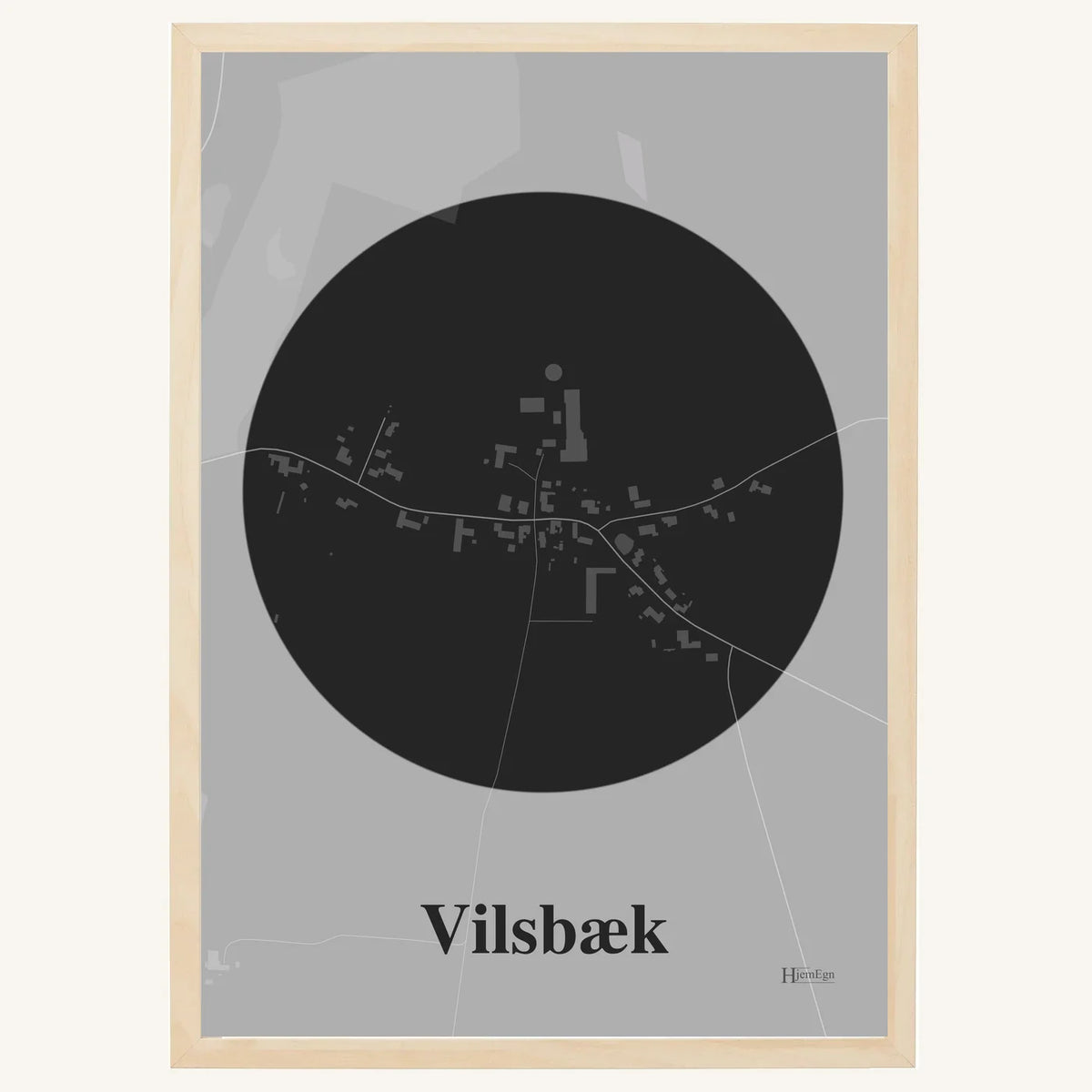 Vilsbæk plakat – Centrum 2026 – Mørk grå