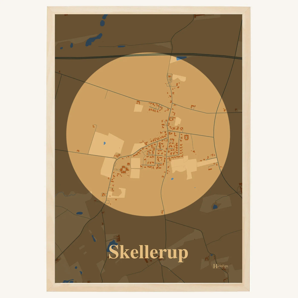 Skellerup plakat – Centrum 2026 – Lys pastel brun