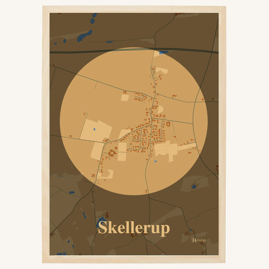 Skellerup plakat – Centrum 2026 – Lys pastel brun