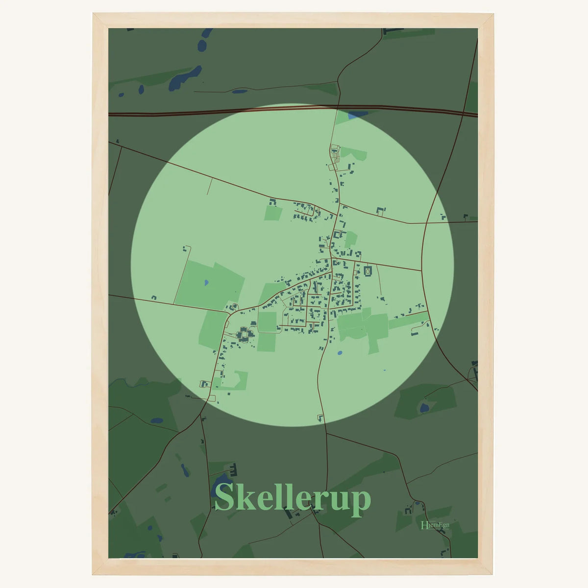 Skellerup plakat – Centrum 2026 – Lys pastel grøn