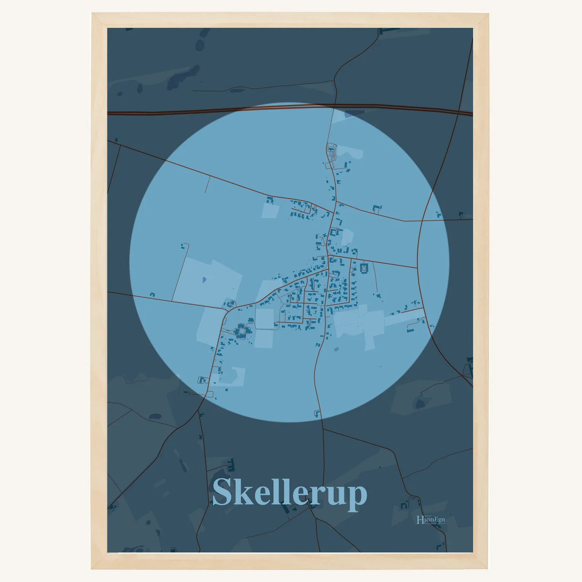 Skellerup plakat – Centrum 2026 – Lys pastel blå
