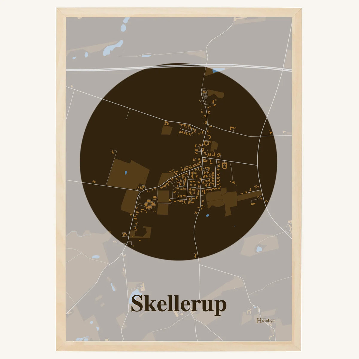 Skellerup plakat – Centrum 2026 – Mørk brun