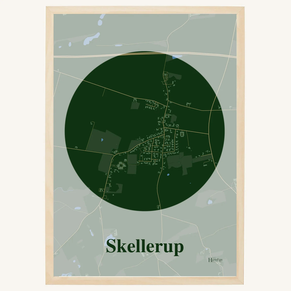 Skellerup plakat – Centrum 2026 – Mørk grøn
