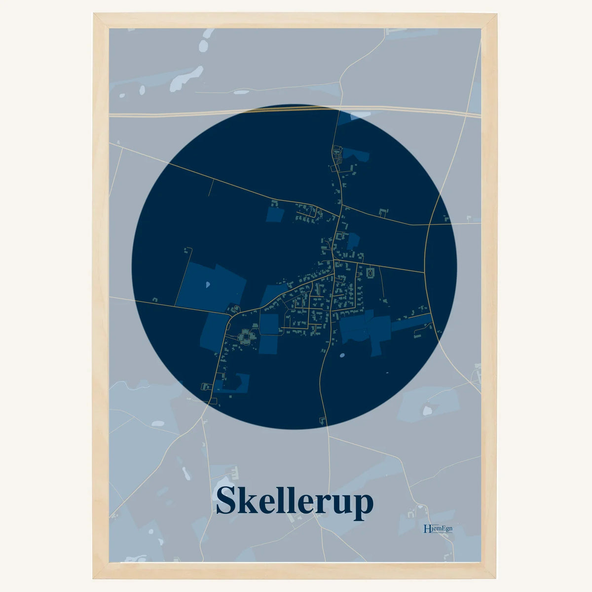 Skellerup plakat – Centrum 2026 – Mørk blå