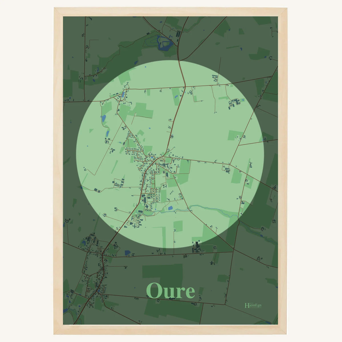 Oure plakat – Centrum 2026 – Lys pastel grøn