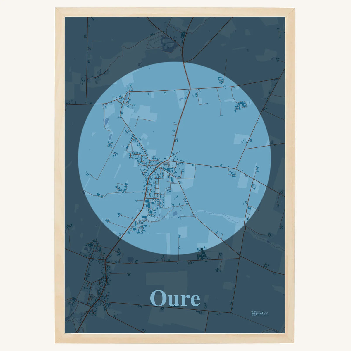 Oure plakat – Centrum 2026 – Lys pastel blå