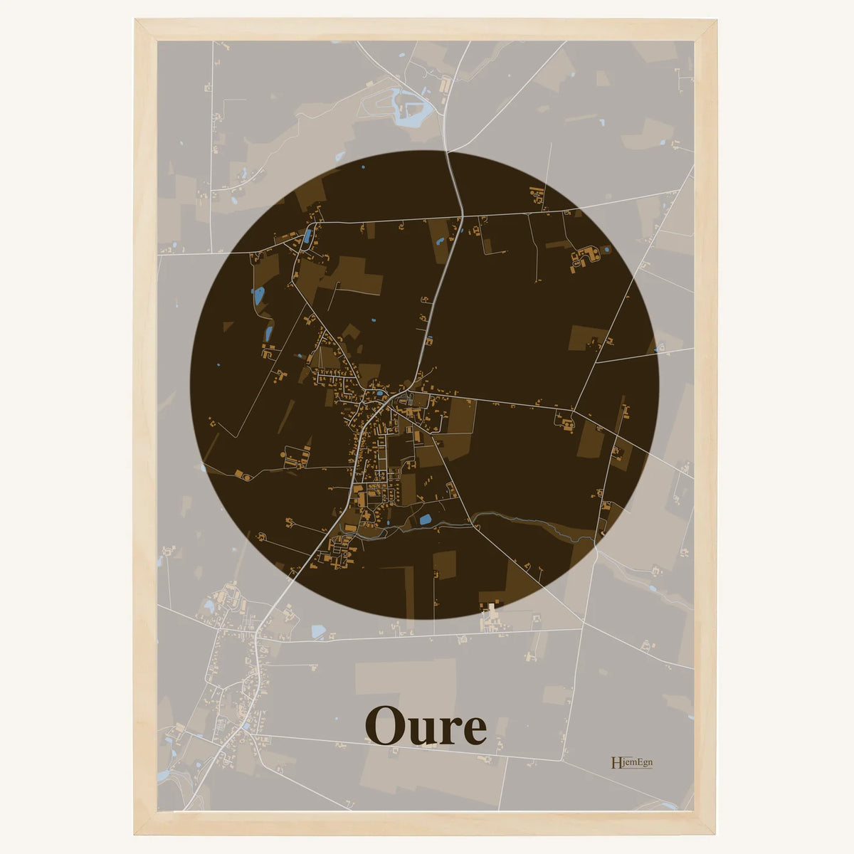Oure plakat – Centrum 2026 – Mørk brun